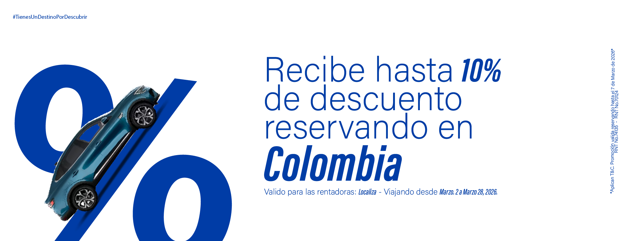  10% de Descuento con Localiza - Colombia