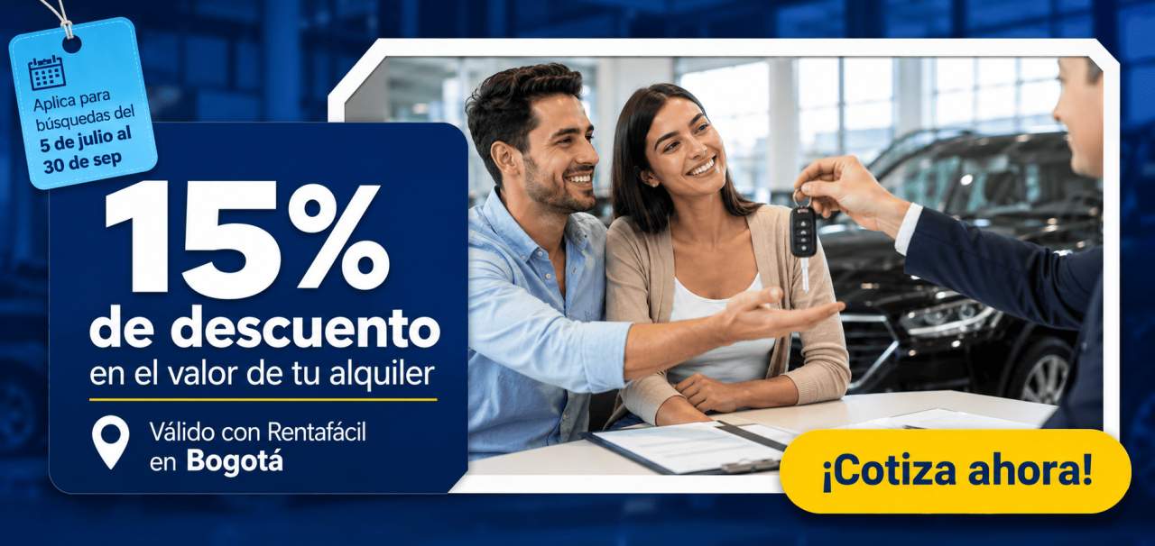 15% de Descuento con Rentafacil - Colombia